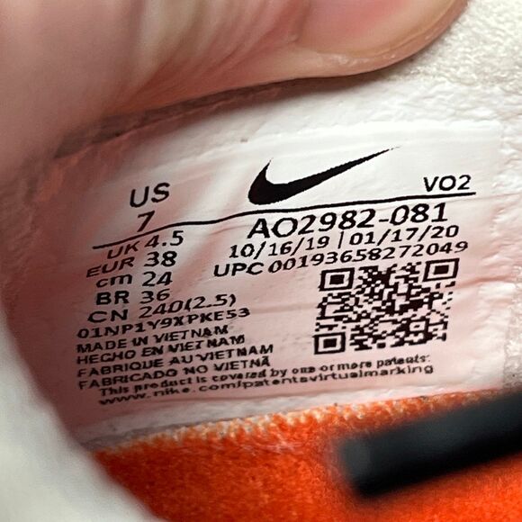 Nike Metcon 5 Black Laser Orange Athletic Training Shoes Women’s 7 AO2982-081 - Picture 8 of 8